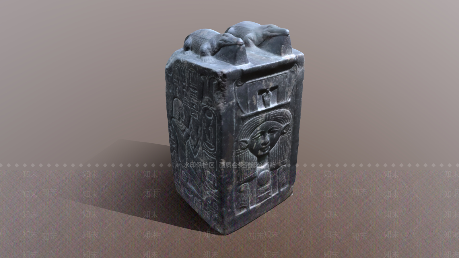 中式欧式石头3D模型下载【ID:1189516037】