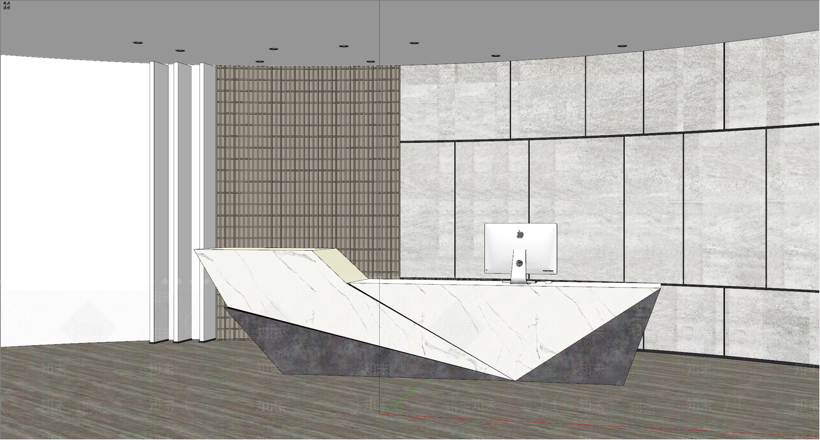 现代办公室SU模型下载【ID:1189518850】
