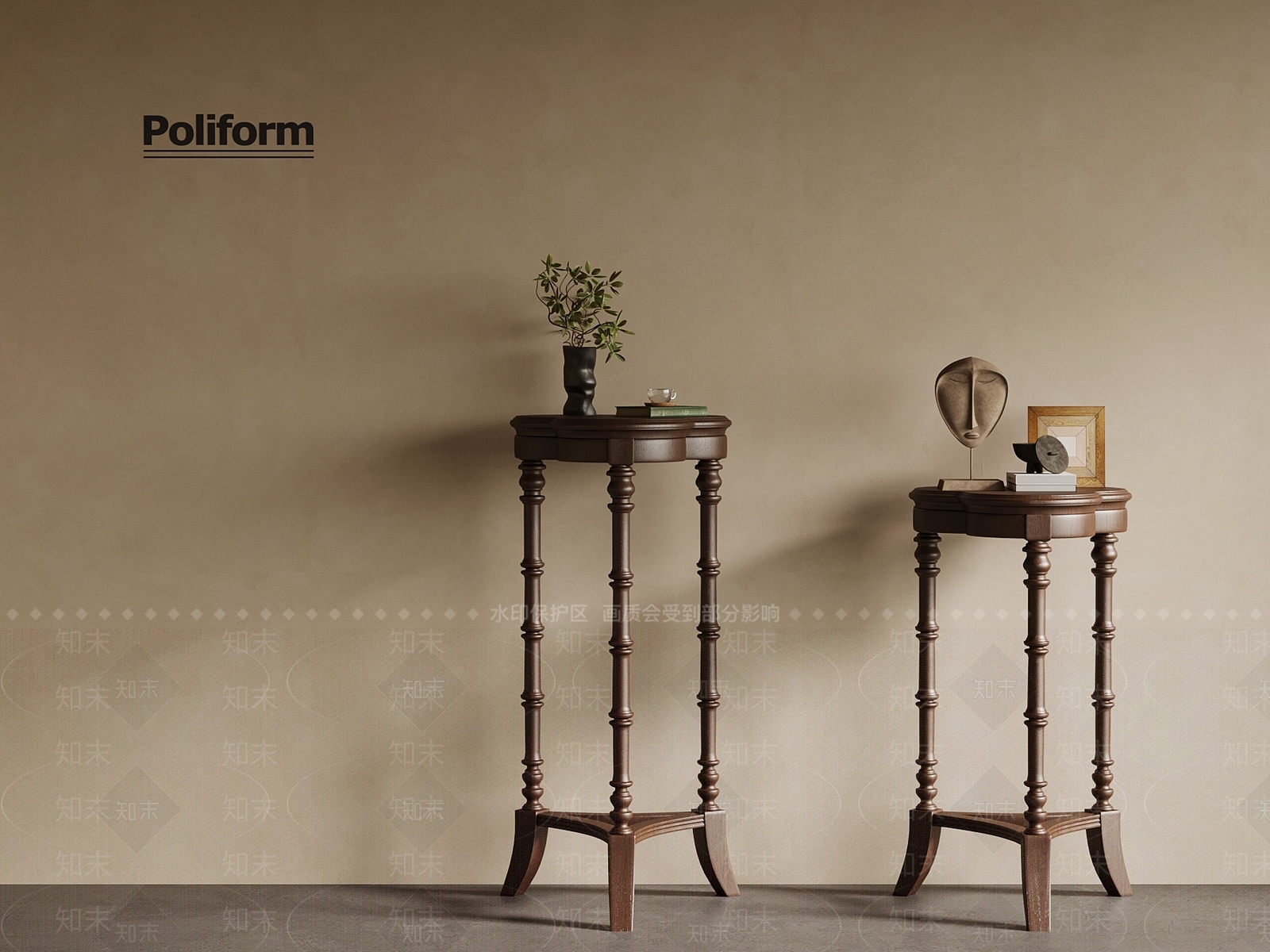 新中式花架3D模型下载【ID:1189519012】