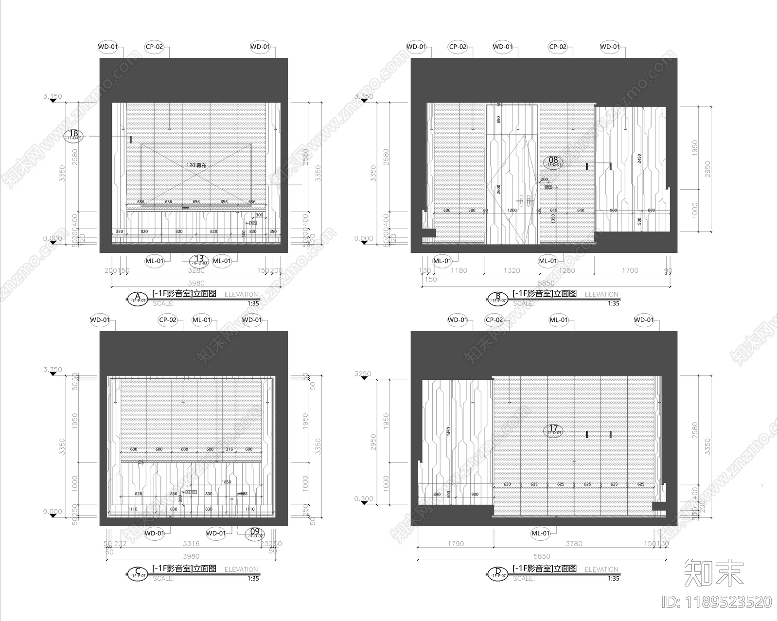 现代其他休闲娱乐空间cad施工图下载【ID:1189523520】