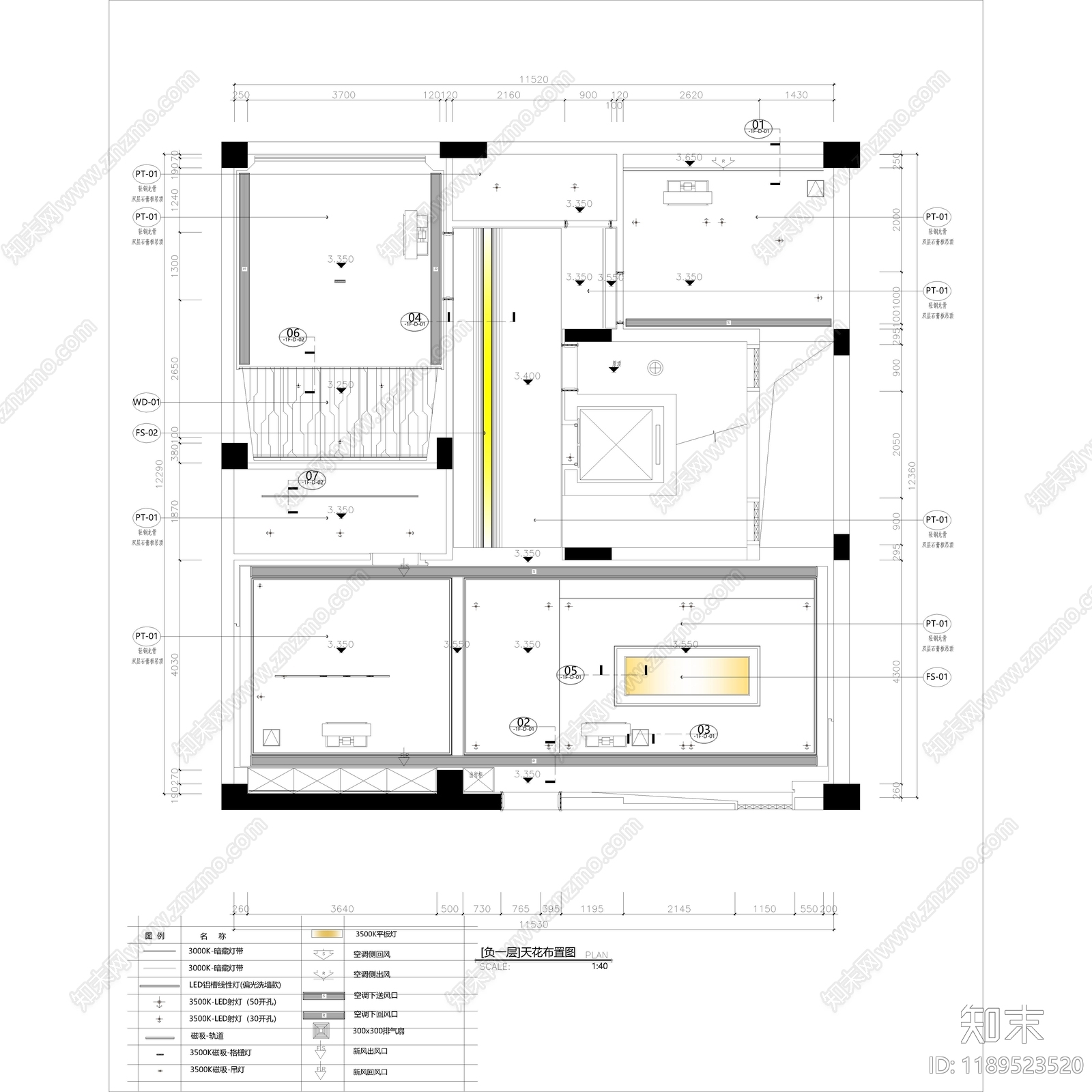现代其他休闲娱乐空间cad施工图下载【ID:1189523520】