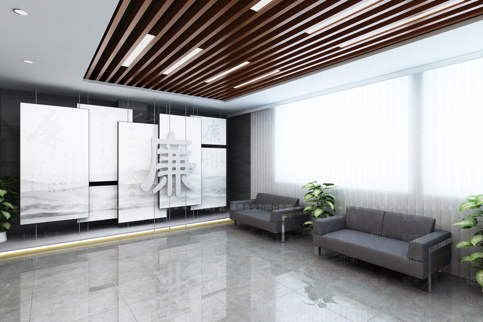现代党建展厅SU模型下载【ID:1189524481】