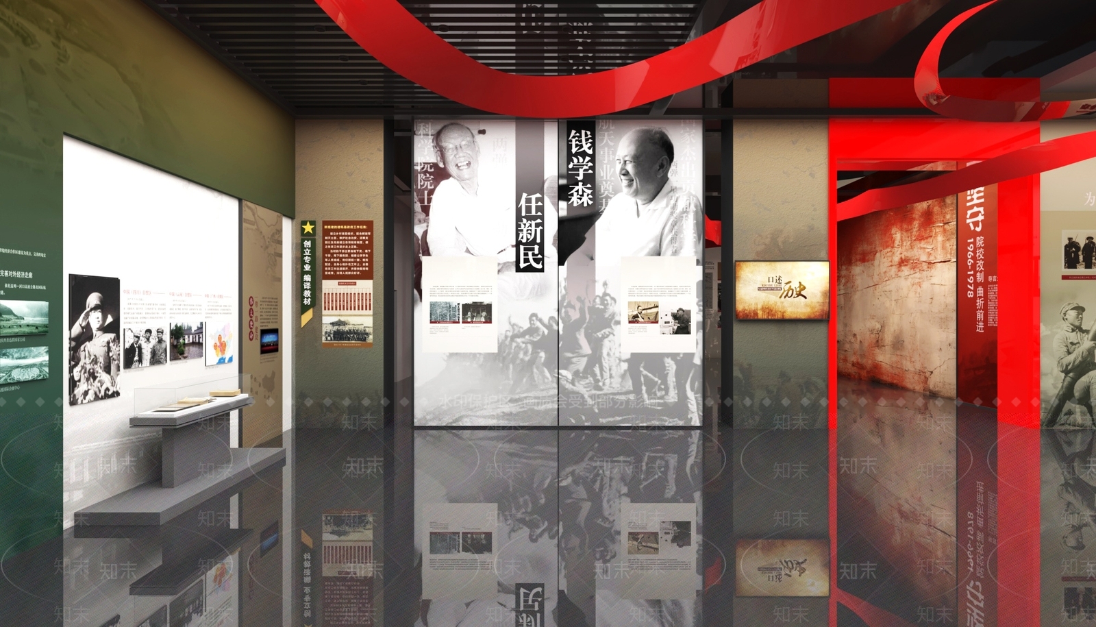 现代党建展厅SU模型下载【ID:1189527413】