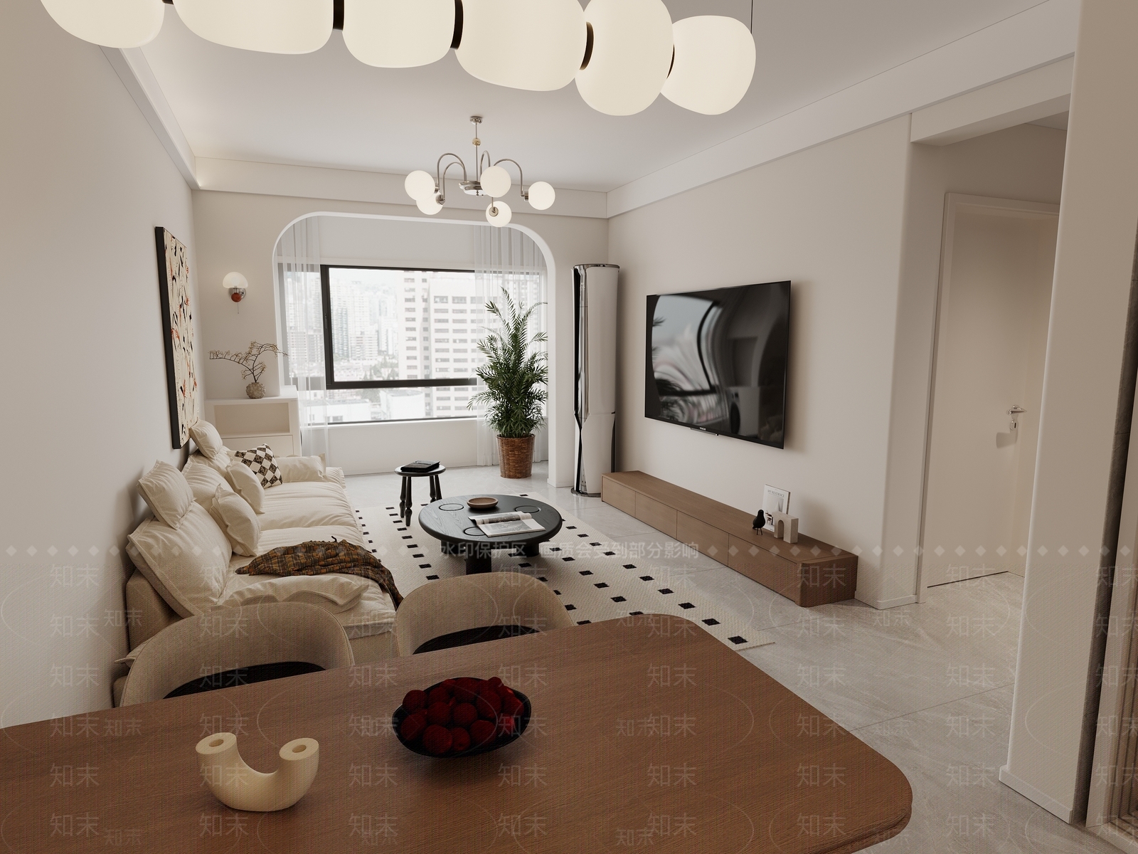 现代家居餐厅3D模型下载【ID:1215071370】