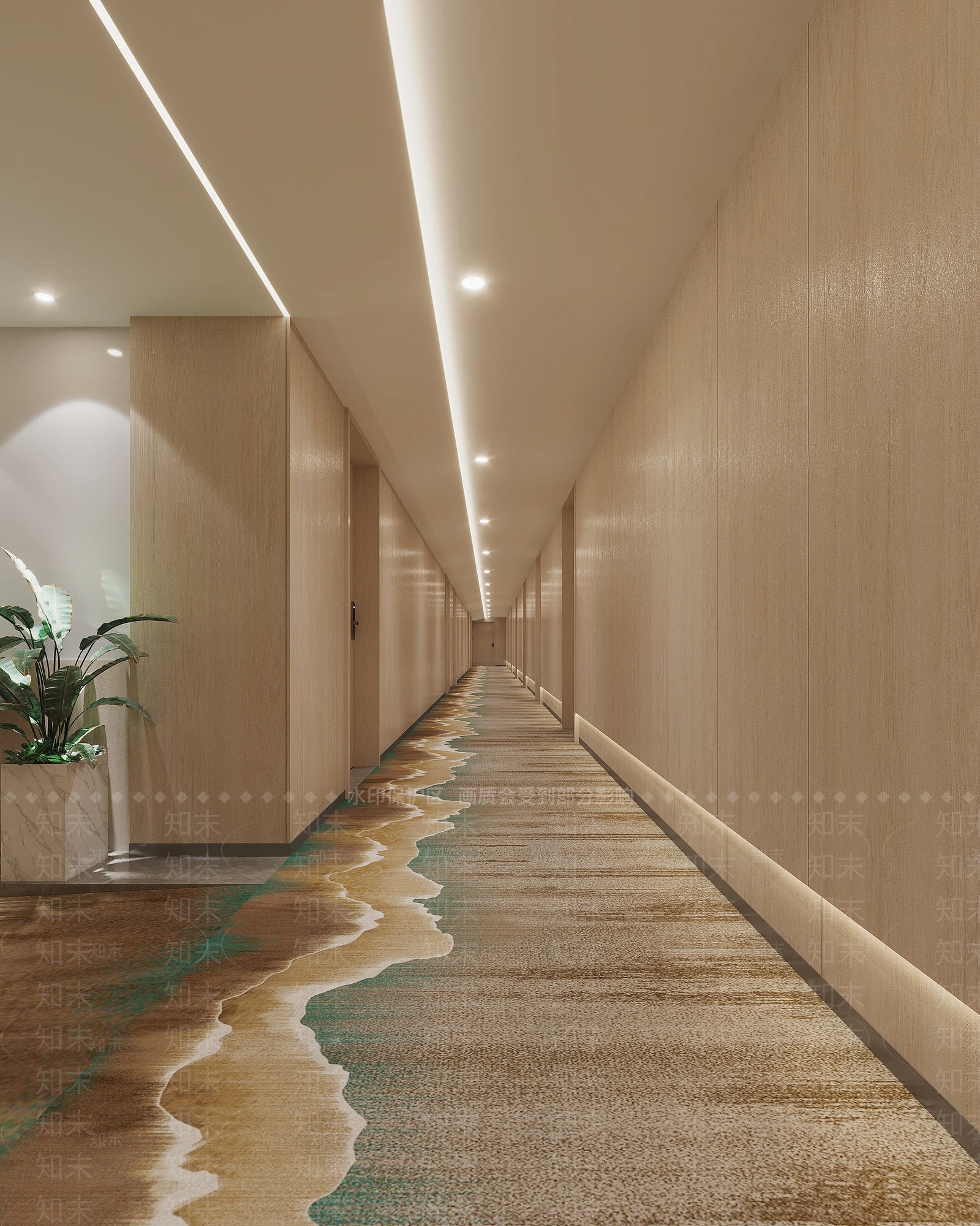现代简约酒店3D模型下载【ID:1189533588】