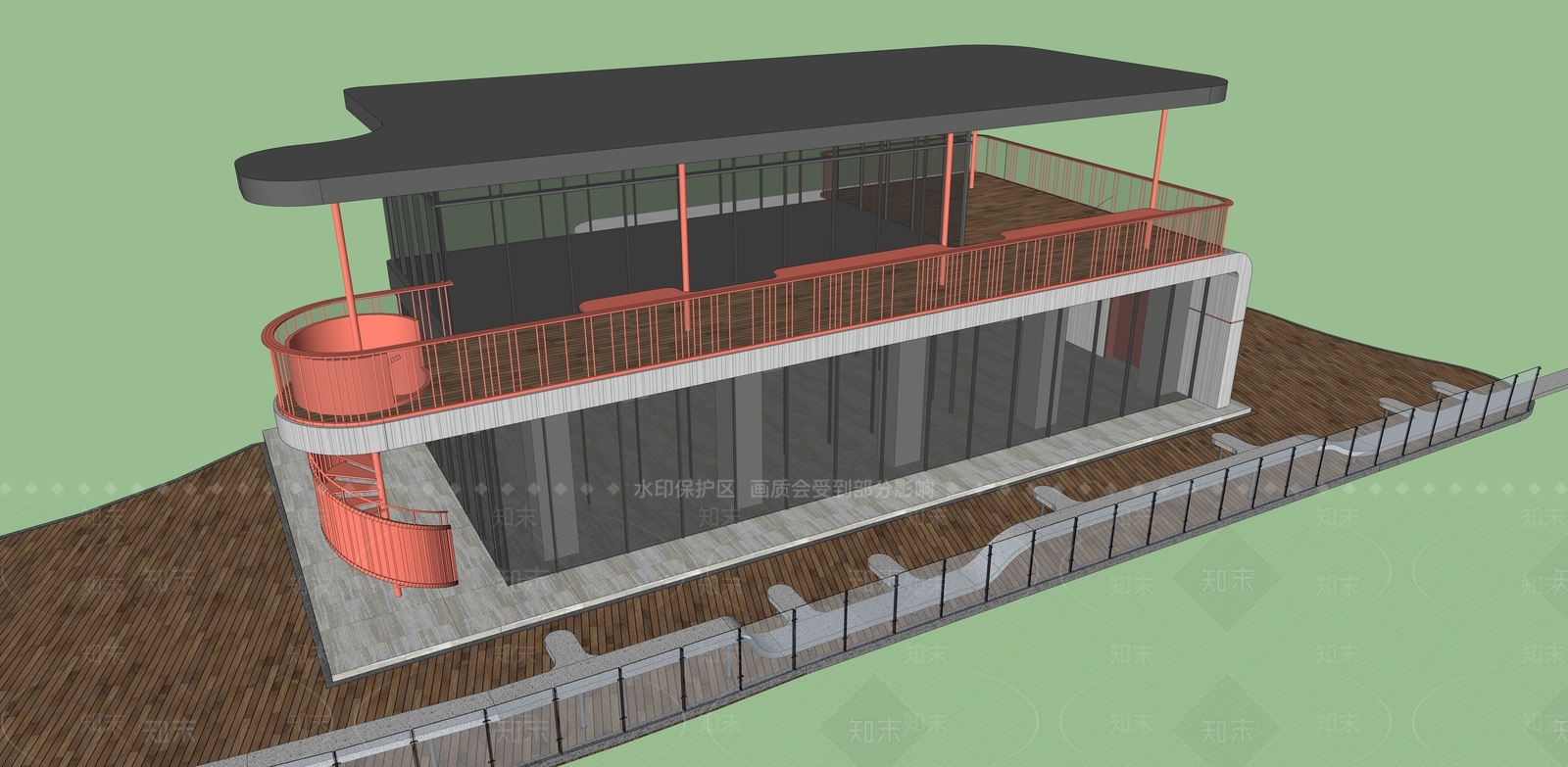 现代简约小公建SU模型下载【ID:1189532290】