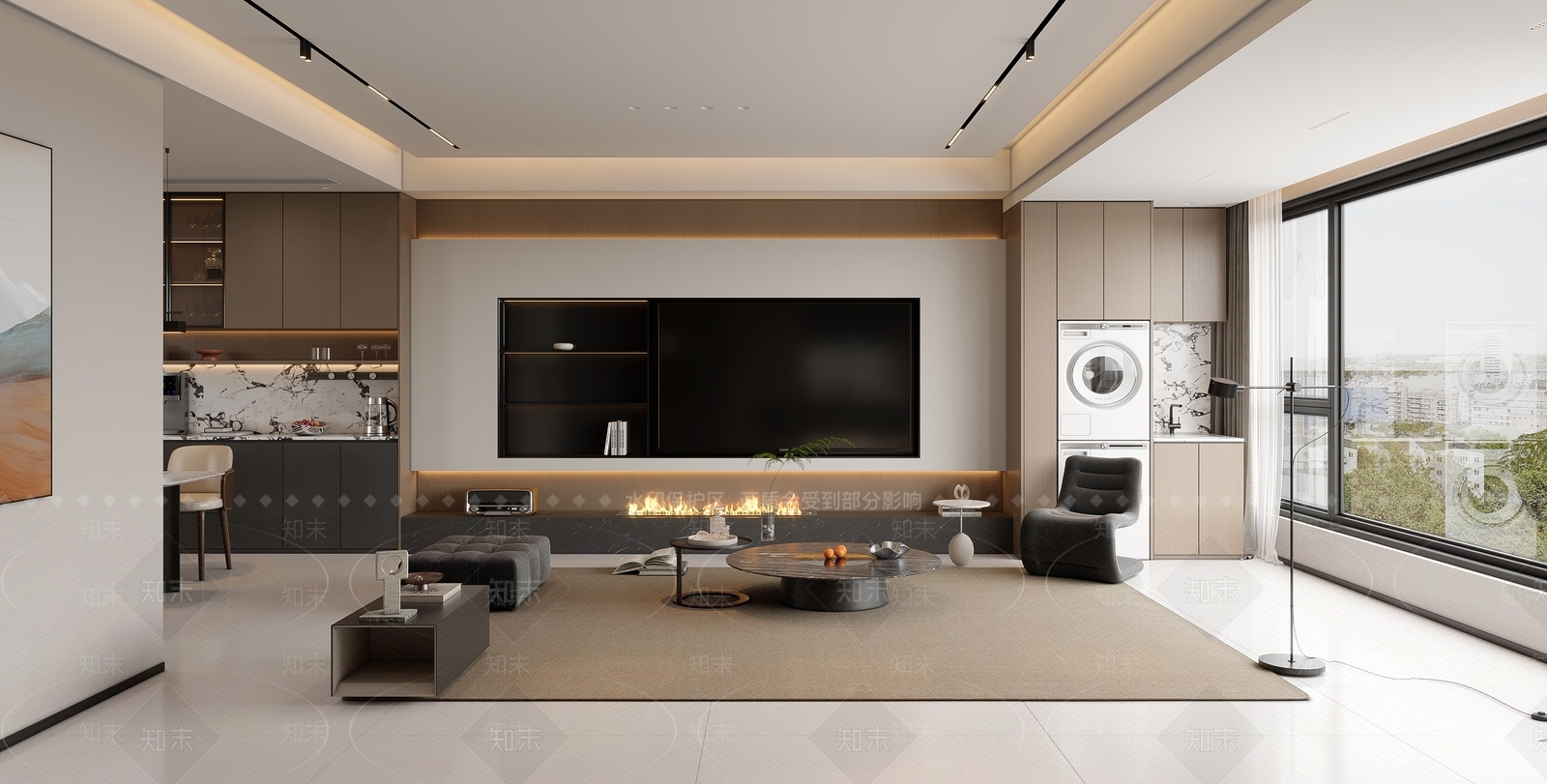 原木客餐厅3D模型下载【ID:1215071595】