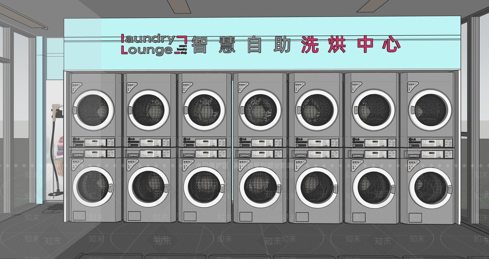 现代其他公共空间SU模型下载【ID:1189536006】