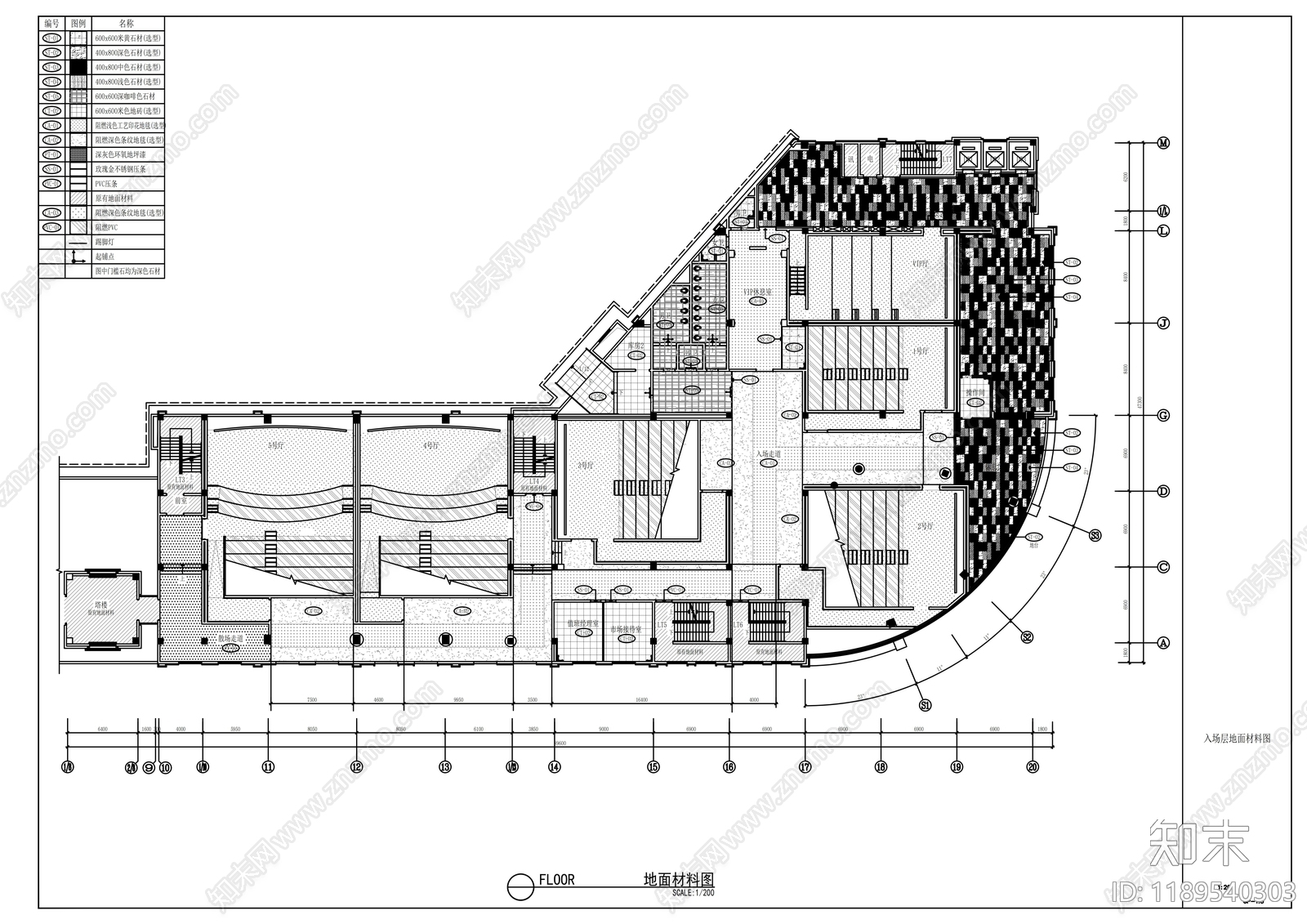 现代其他商业空间cad施工图下载【ID:1189540303】