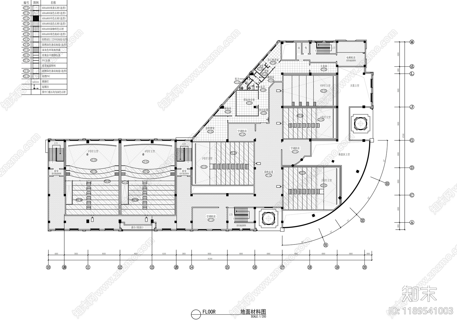现代其他商业空间cad施工图下载【ID:1189541003】