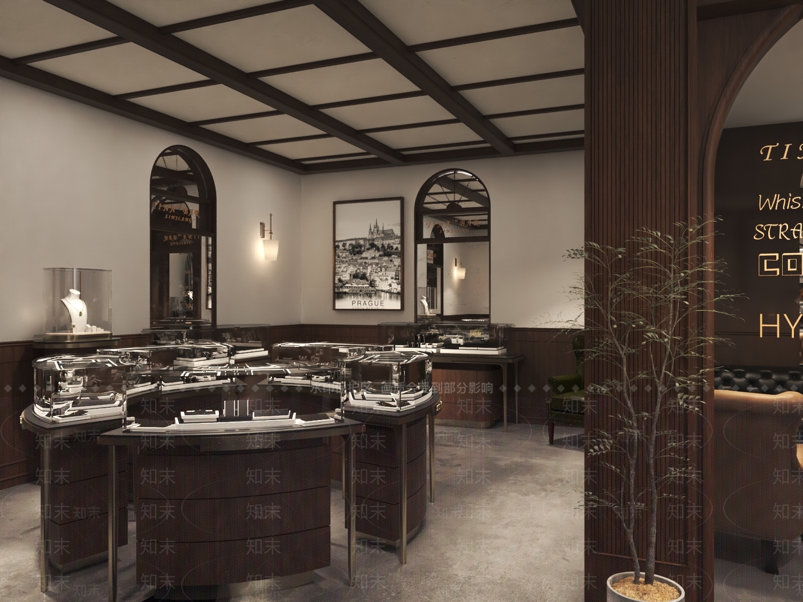 美式酒吧3D模型下载【ID:1215071641】