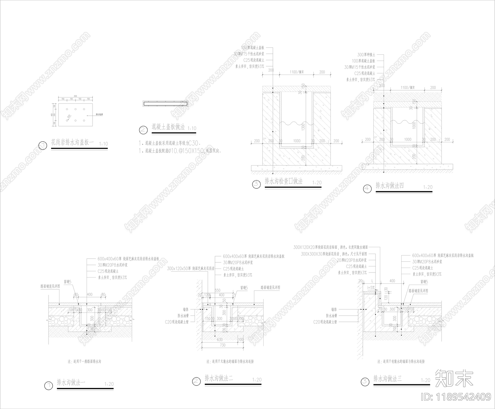 给排水节点详图施工图下载【ID:1189542409】