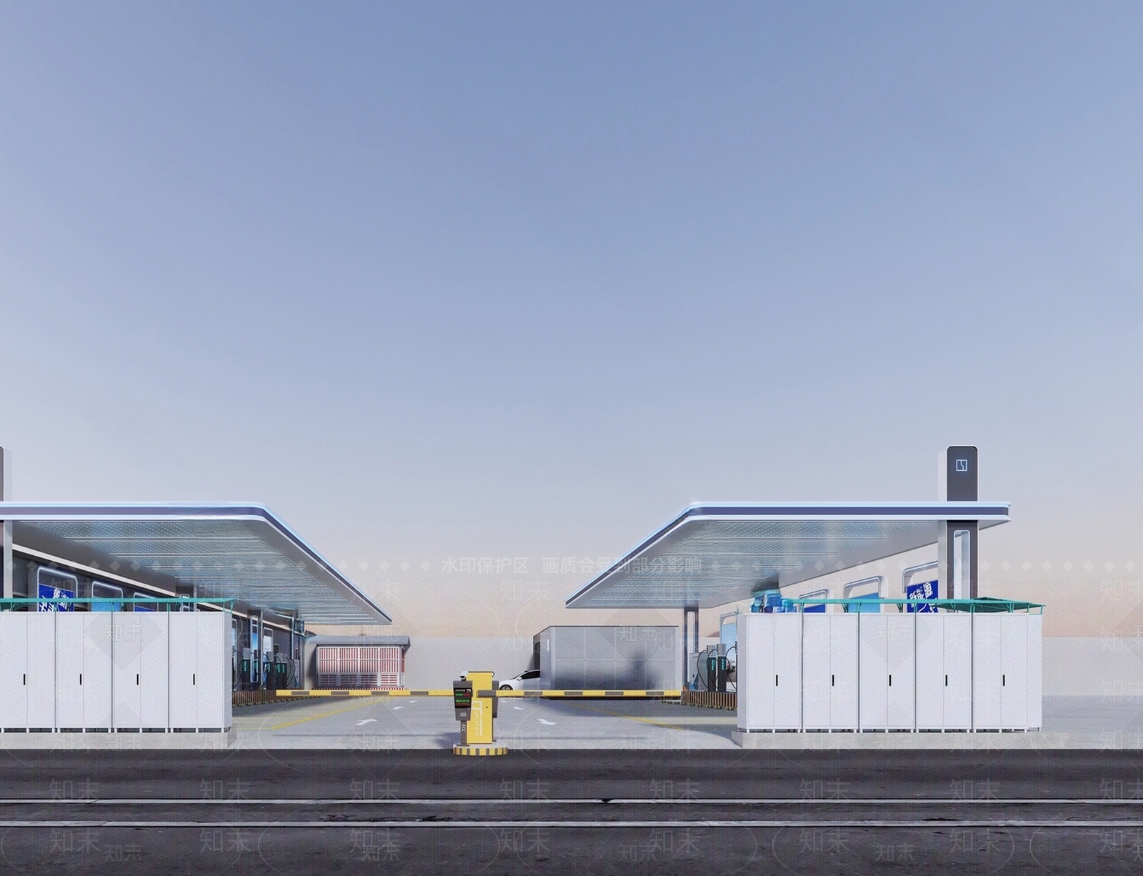 现代汽车站SU模型下载【ID:1189543173】