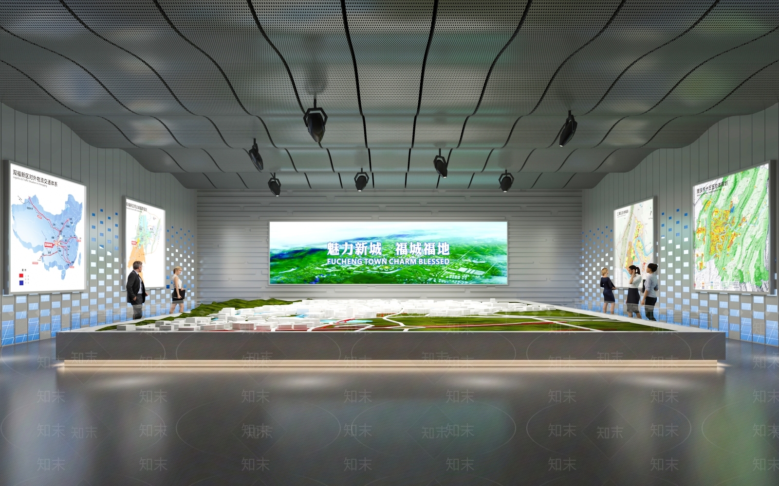 现代其他展厅SU模型下载【ID:1189543345】