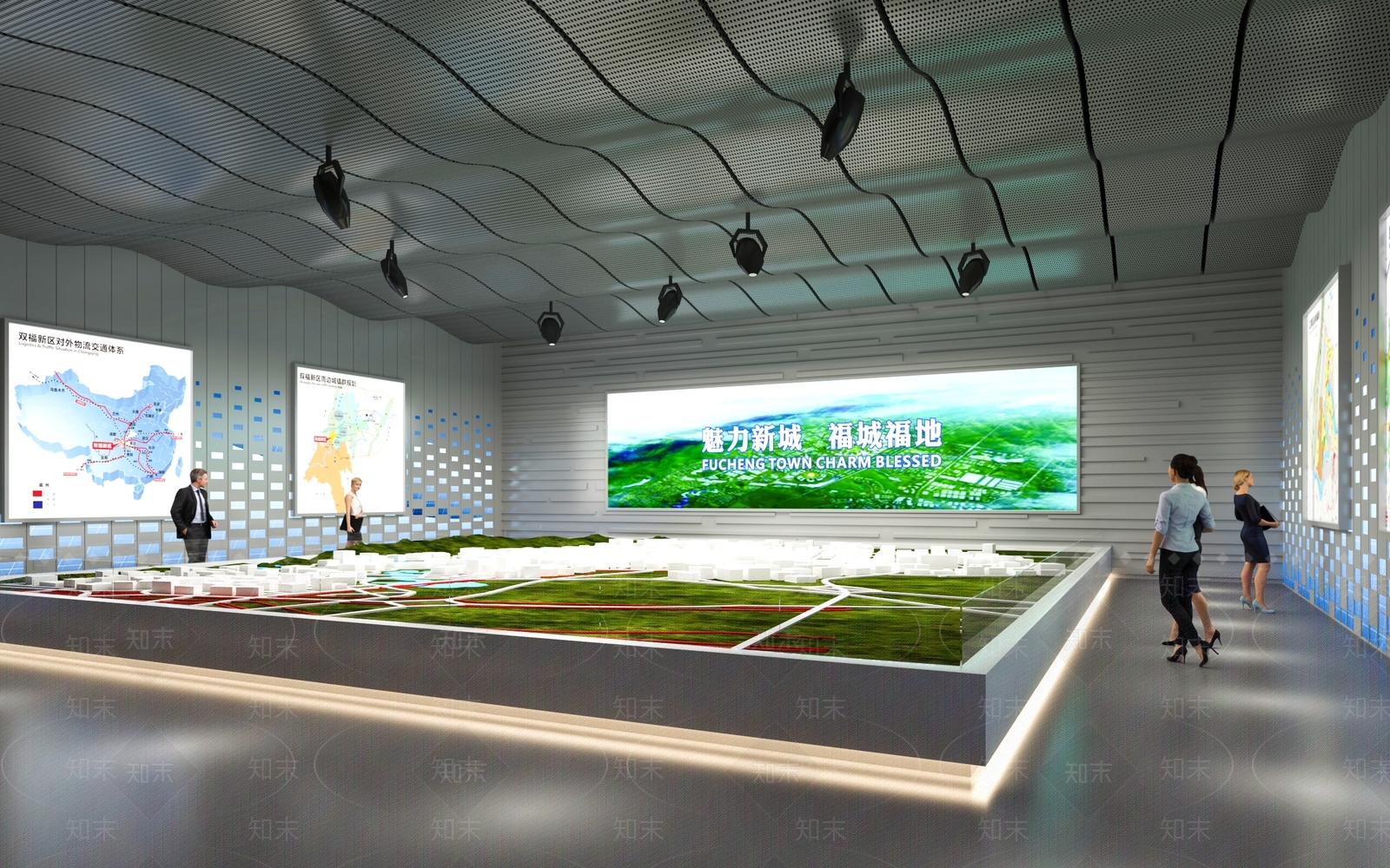 现代其他展厅SU模型下载【ID:1189543345】
