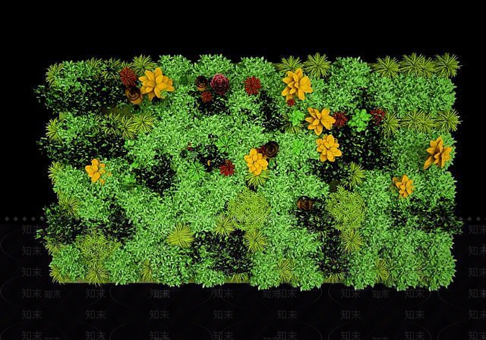 现代植物墙墙绿植墙景观墙3D模型下载【ID:1189544584】