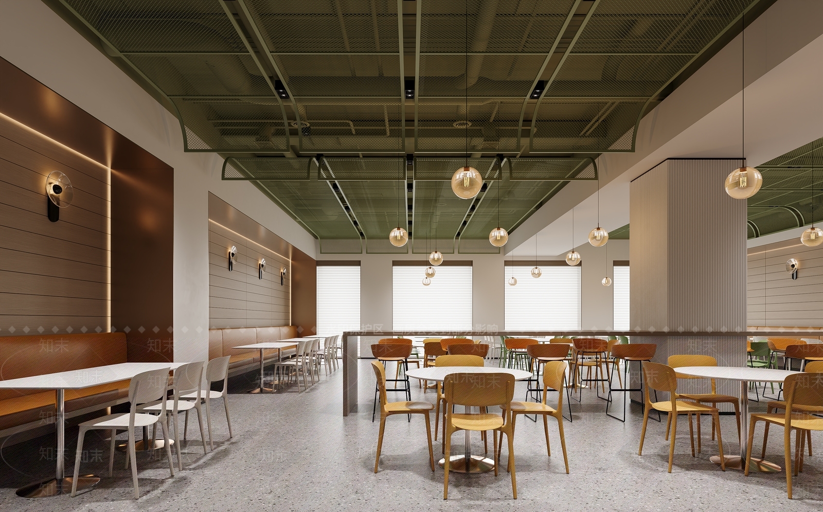 现代食堂3D模型下载【ID:1189545189】