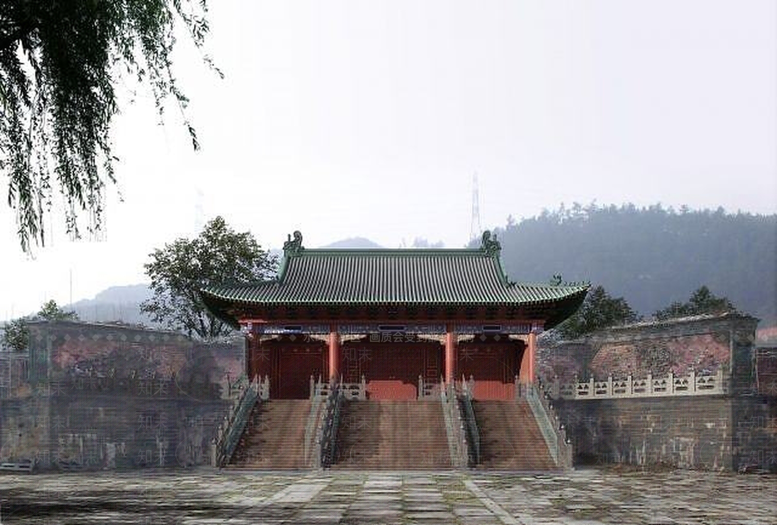 中式古建外观3D模型下载【ID:1189546391】