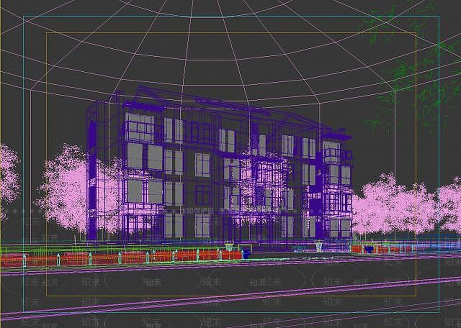 中式建筑养老院养老公寓3D模型下载【ID:1189555090】
