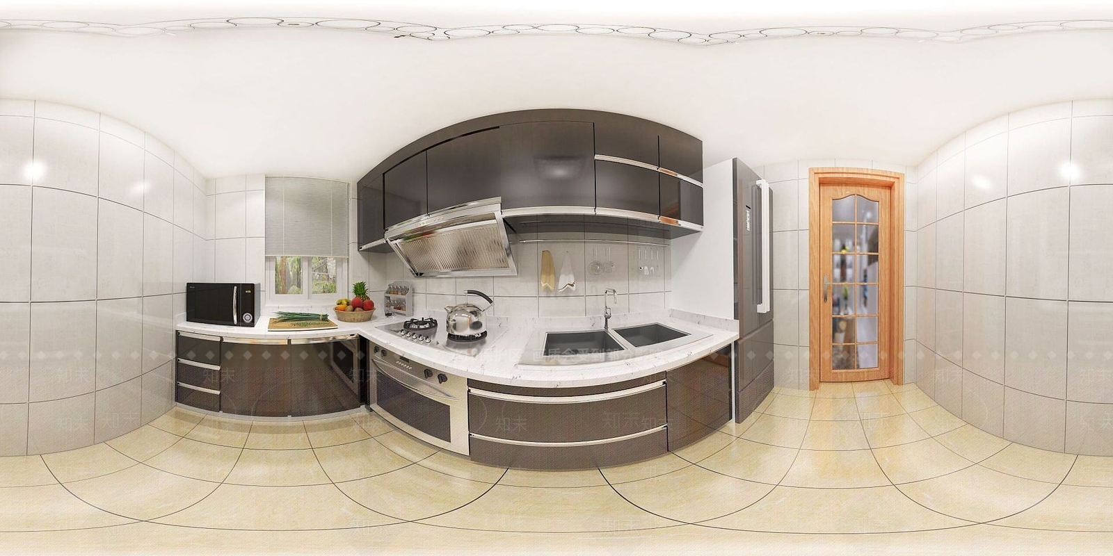 北欧餐厅厨房3D模型下载【ID:1189555488】