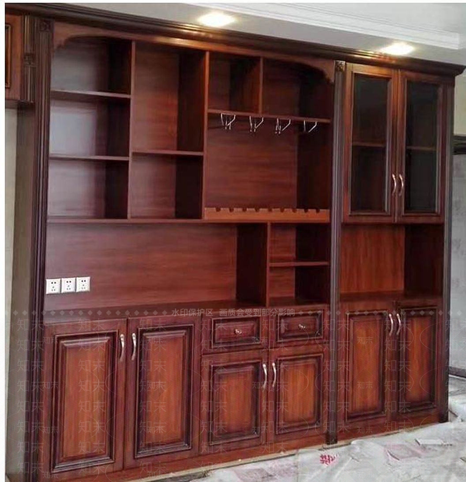 中式实木红木酒柜3D模型下载【ID:1189556112】
