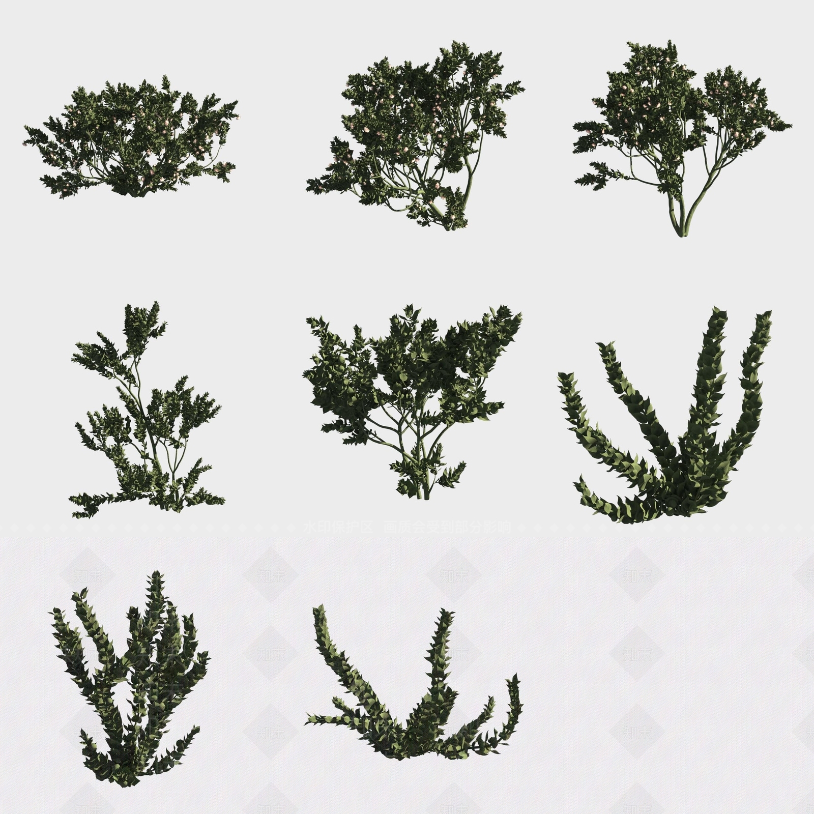 灌木3D模型下载【ID:1189557224】