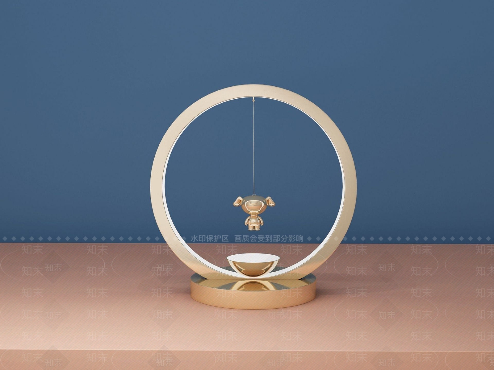 现代创意小狗台灯3D模型下载【ID:1189557256】