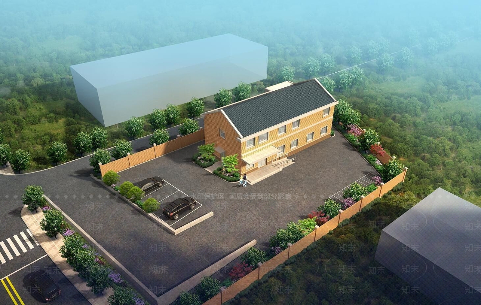 现代卫生院3D模型下载【ID:1189557680】