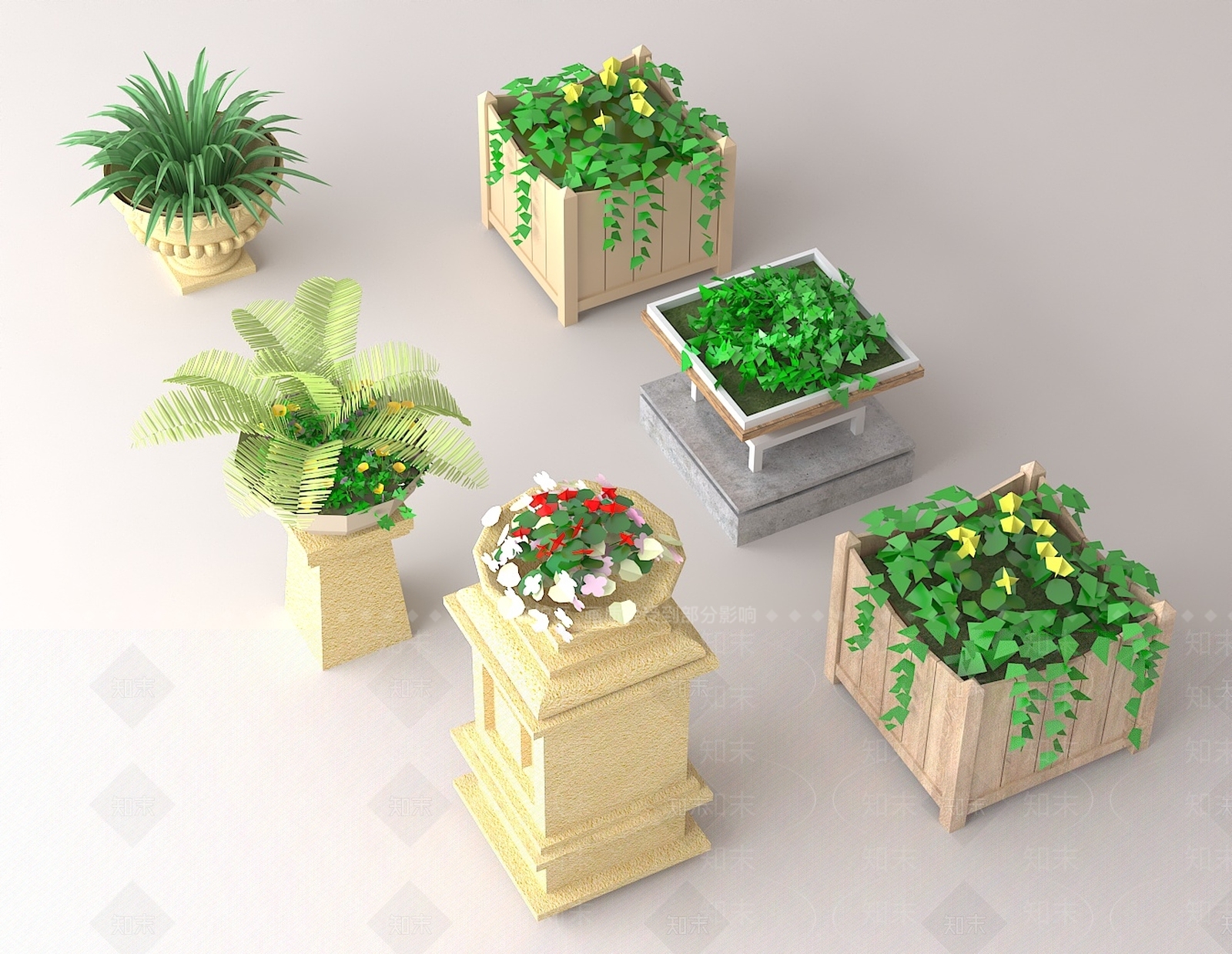 花箱3D模型下载【ID:1189559218】