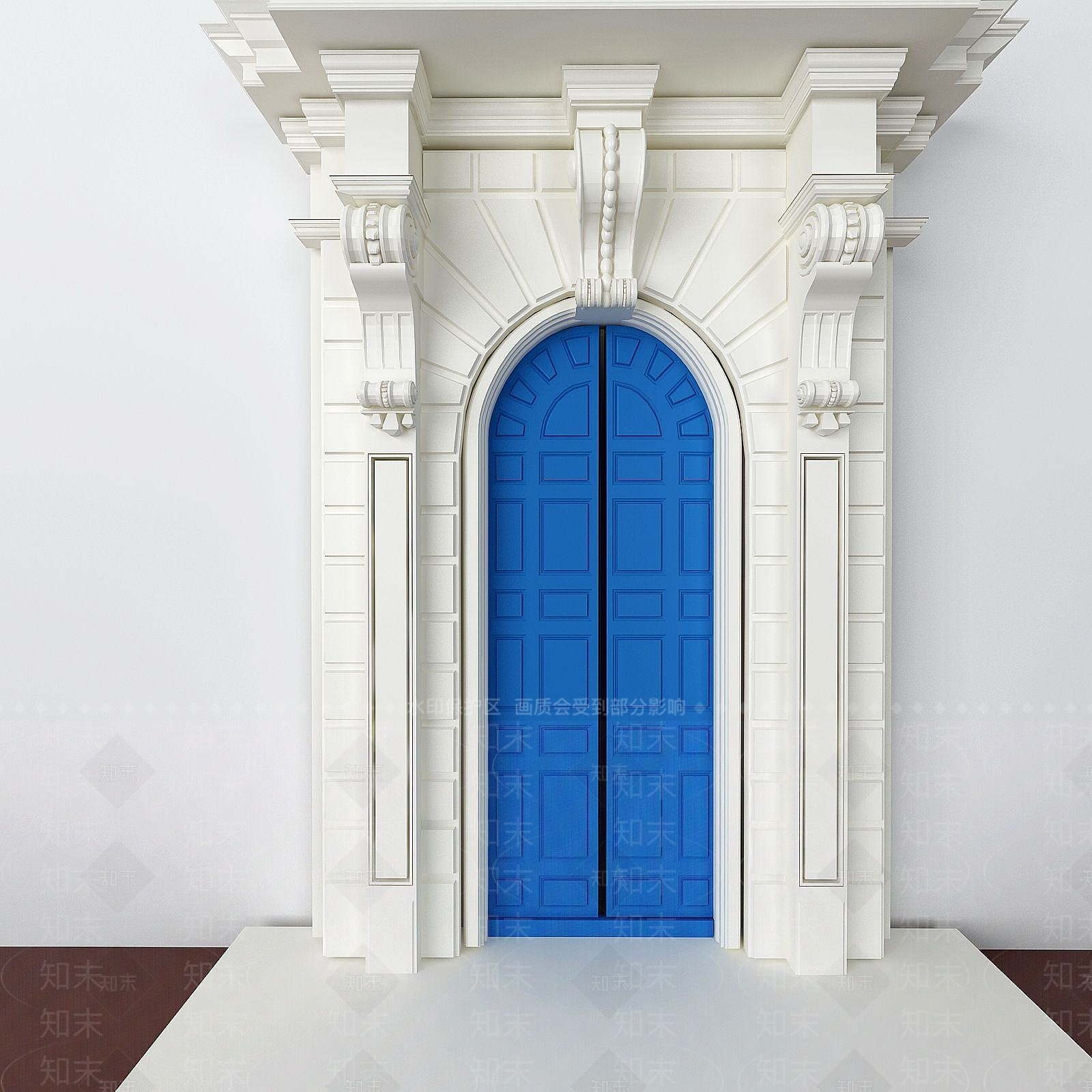 北欧别墅大门3D模型下载【ID:1189559474】