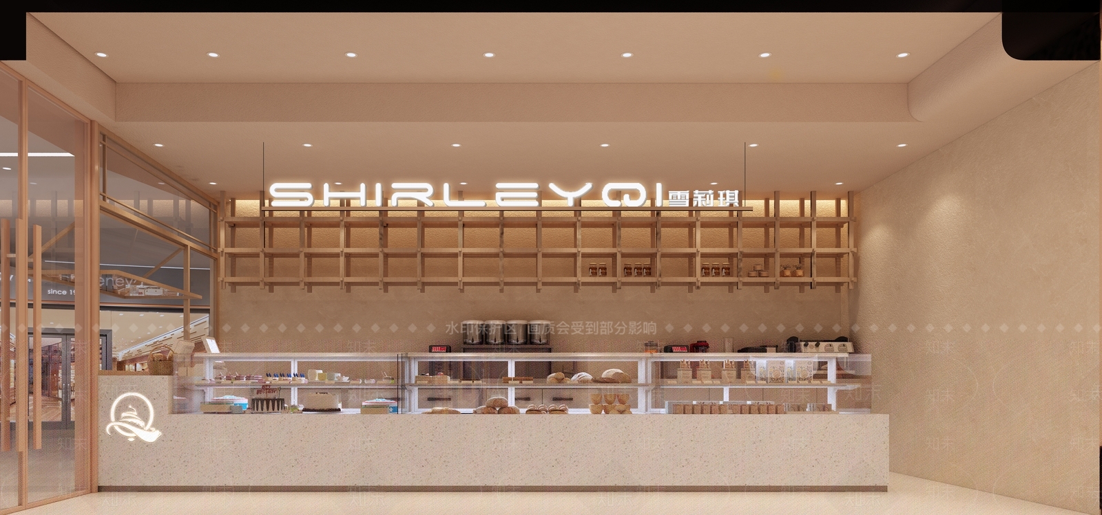现代奶油甜品面包店3D模型下载【ID:1189561270】
