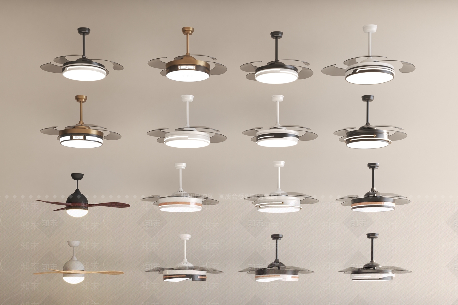 现代中古餐厅吊灯3D模型下载【ID:1189566216】