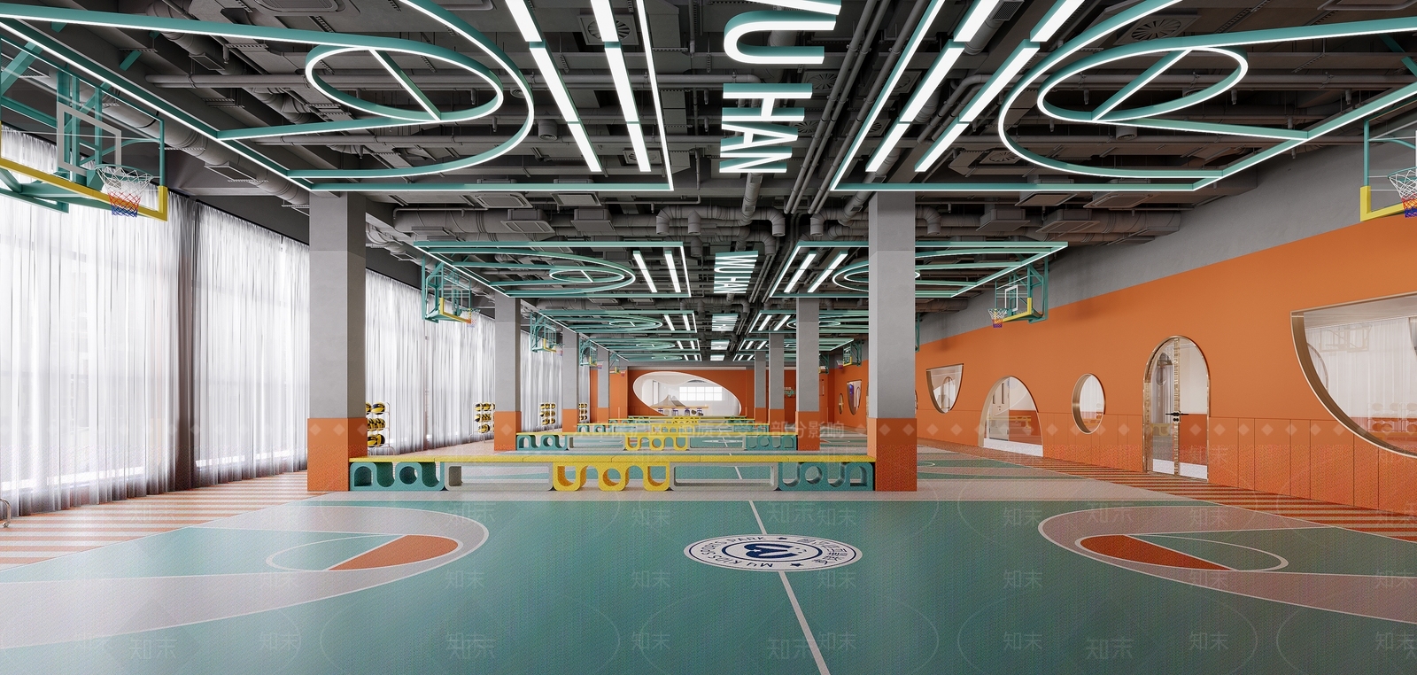 现代体育馆3D模型下载【ID:1189568401】