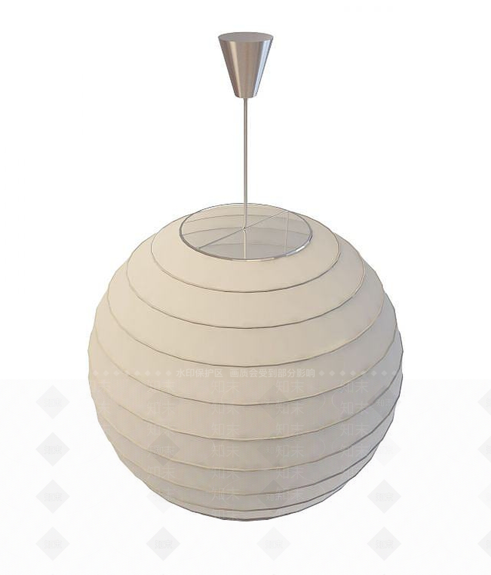 现代球形吊灯3D模型下载【ID:1189577462】