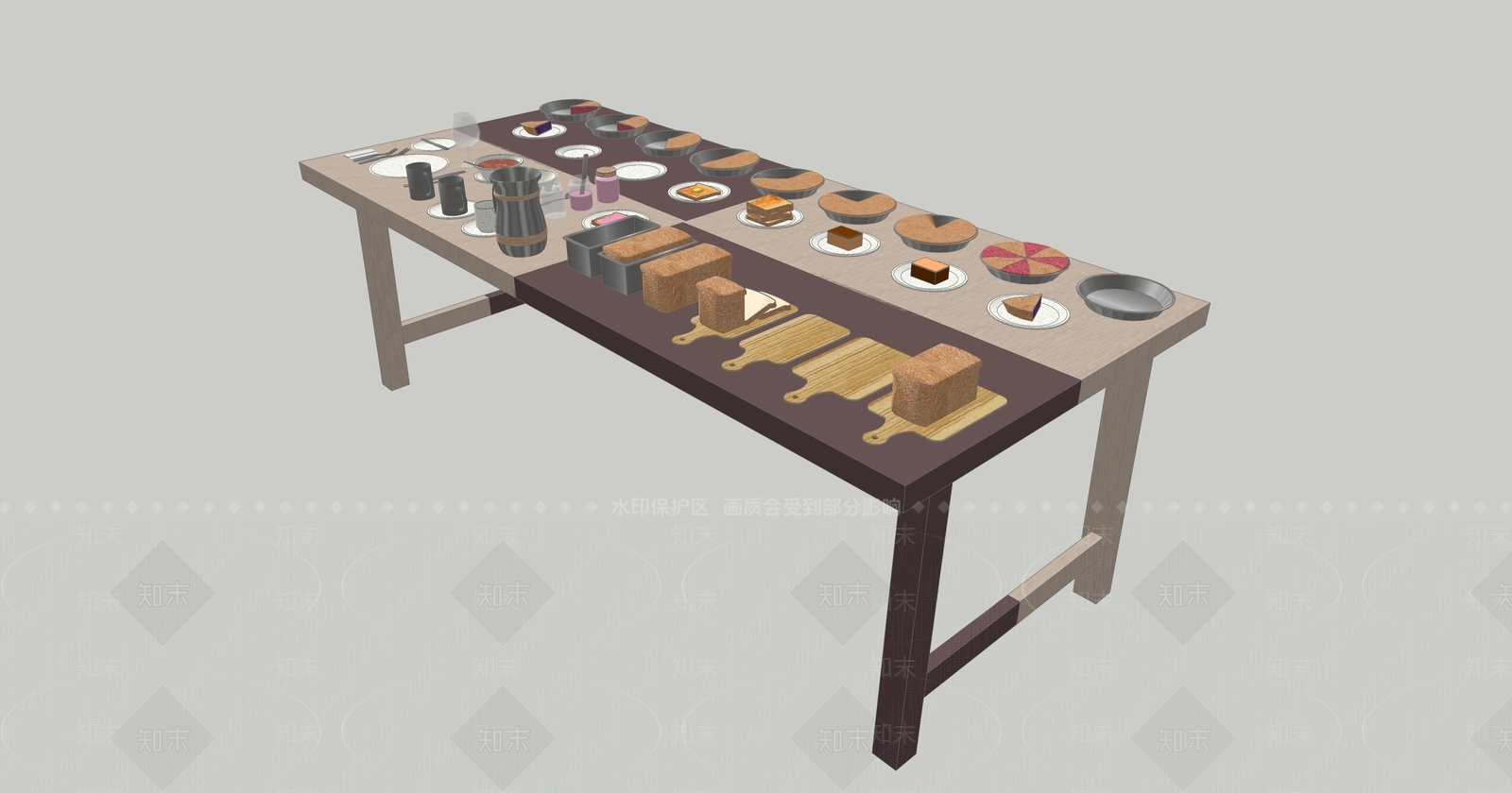 餐具SU模型下载【ID:1189578661】