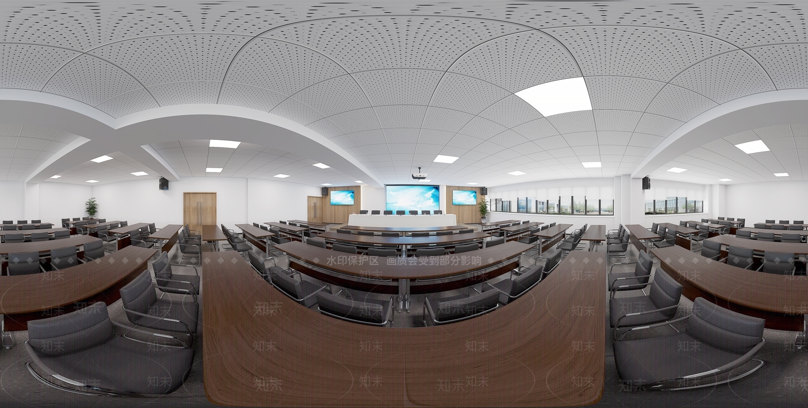 现代简约会议室3D模型下载【ID:1189578734】