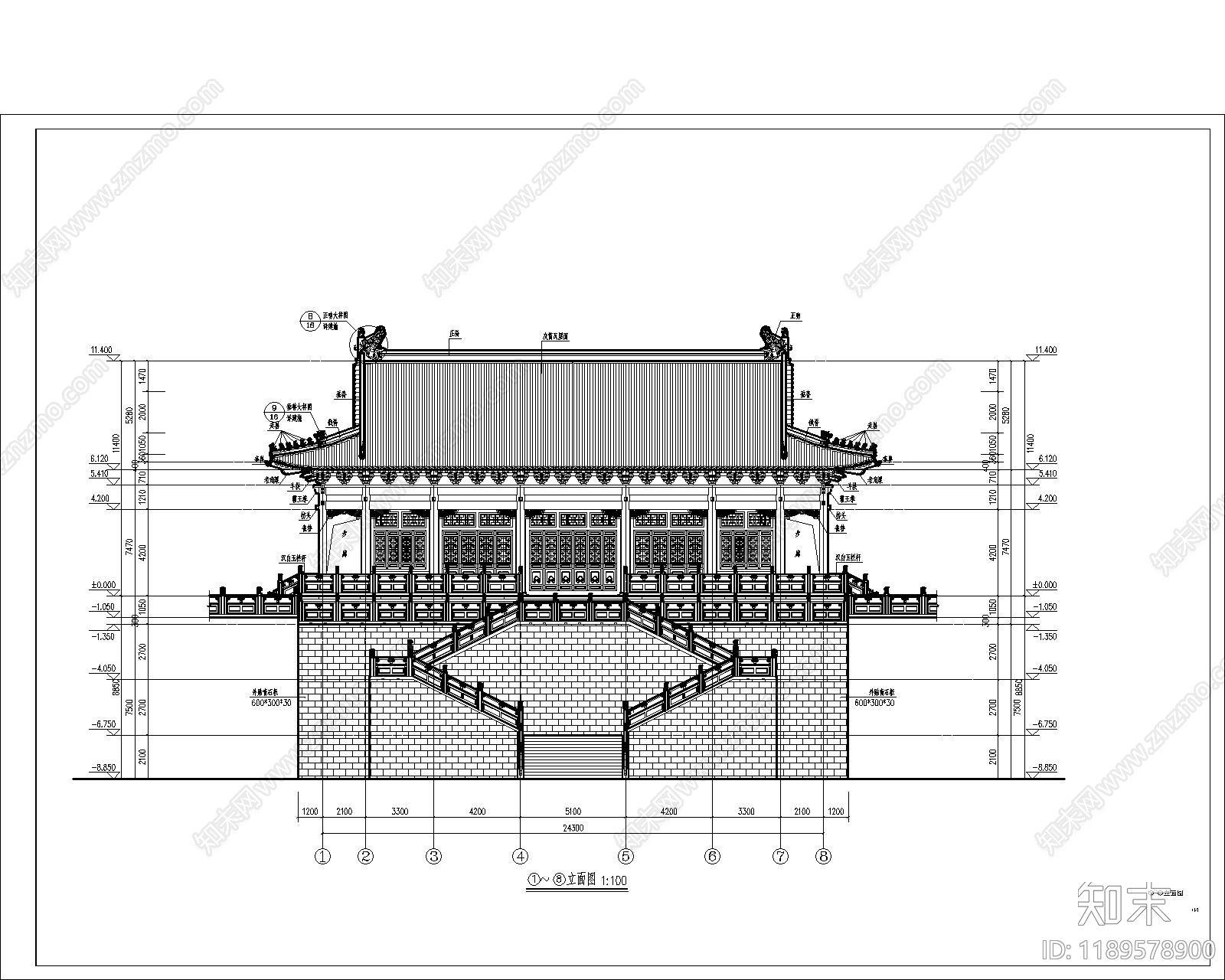 中古文化建筑CAD图纸