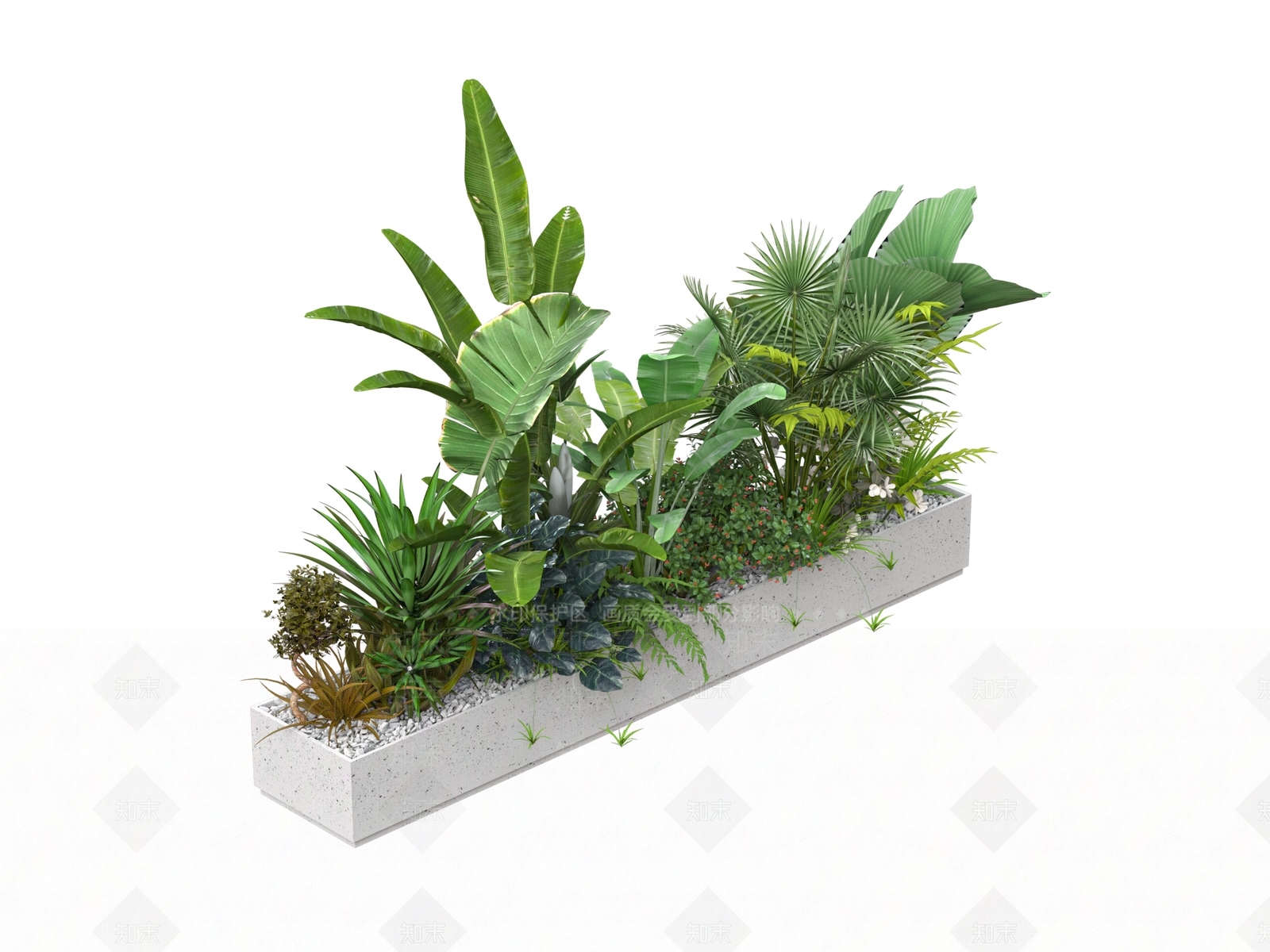 植物堆3D模型下载【ID:1189584152】