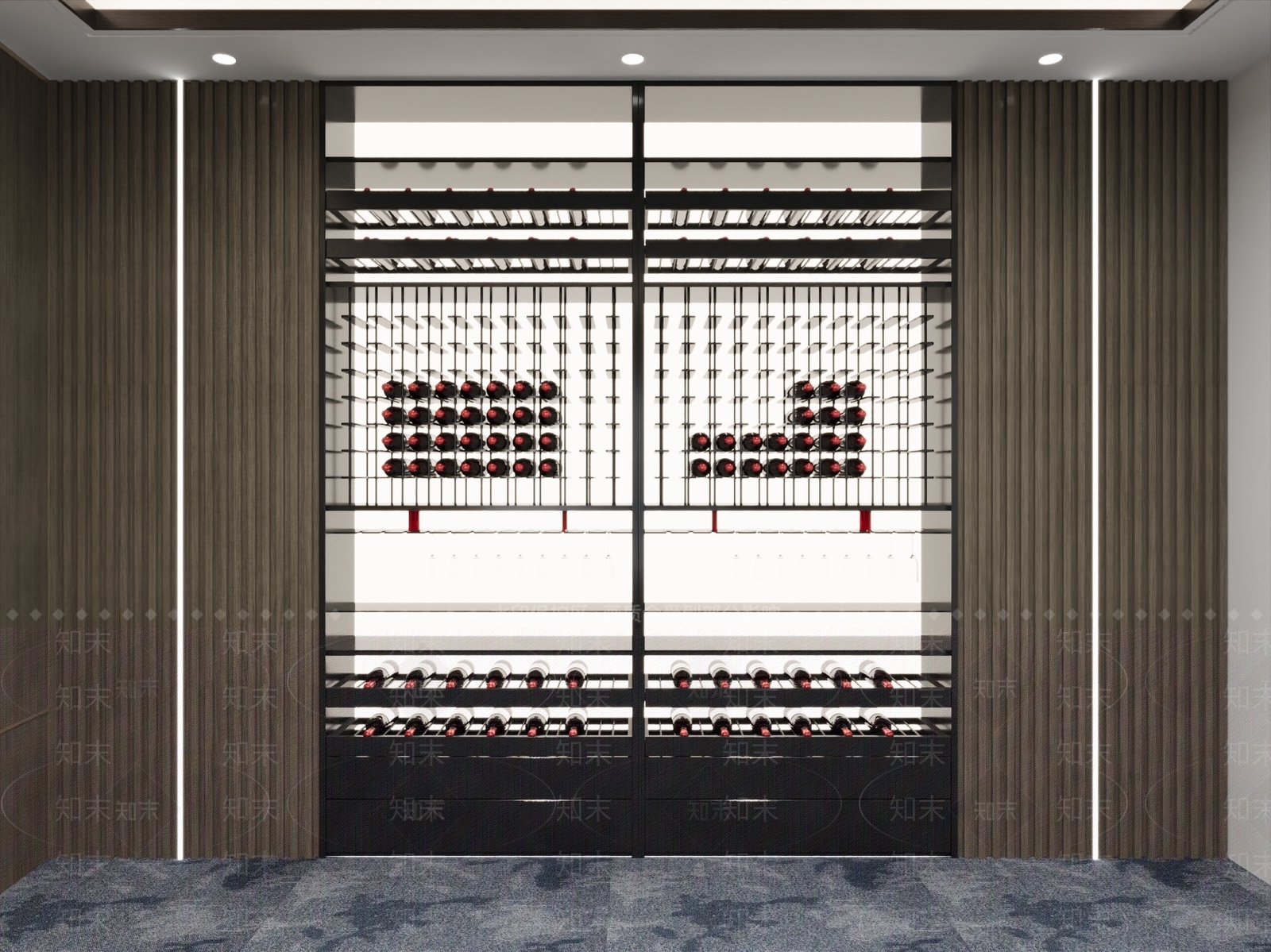 现代酒柜3D模型下载【ID:1189588302】