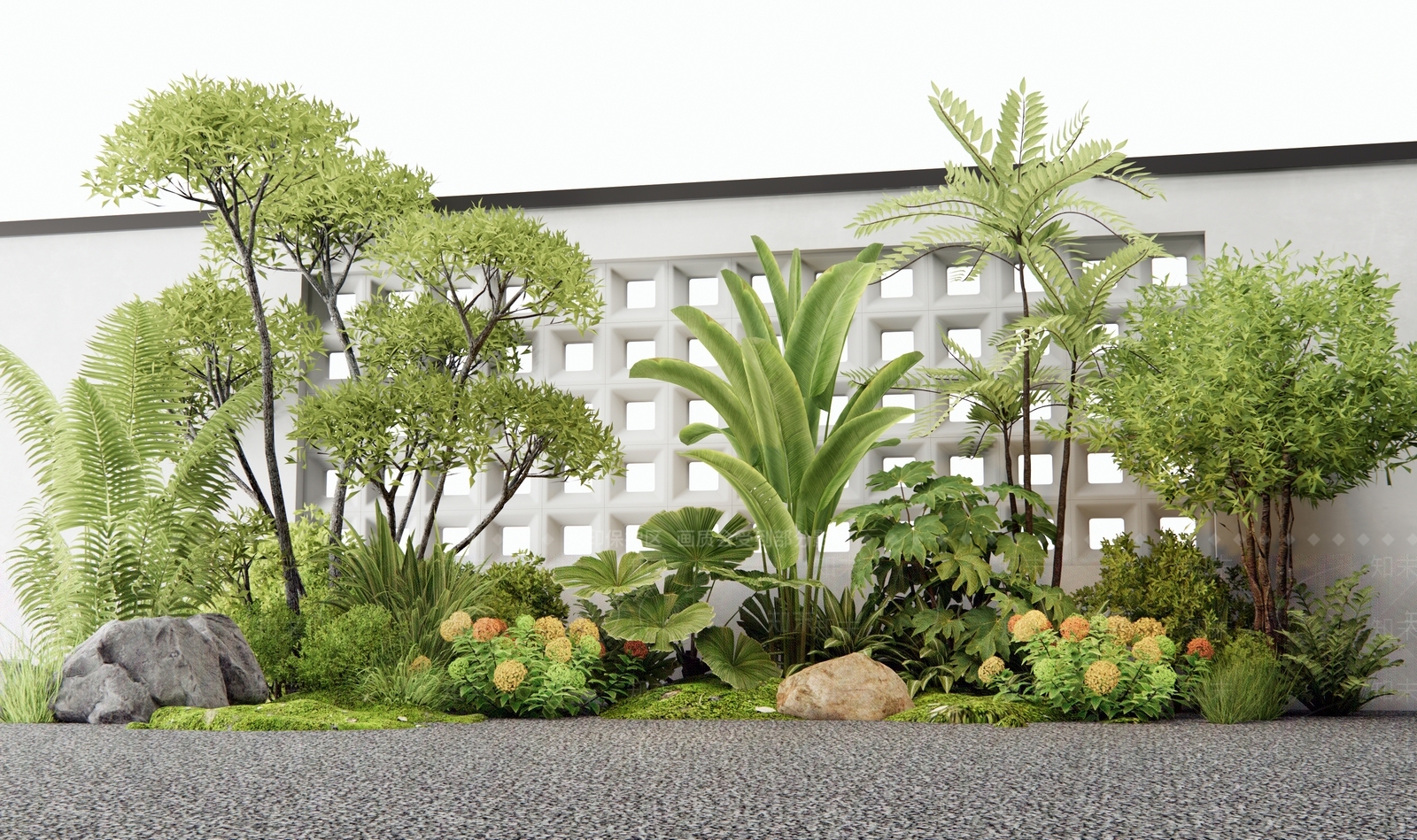 植物组合SU模型下载【ID:1189589318】