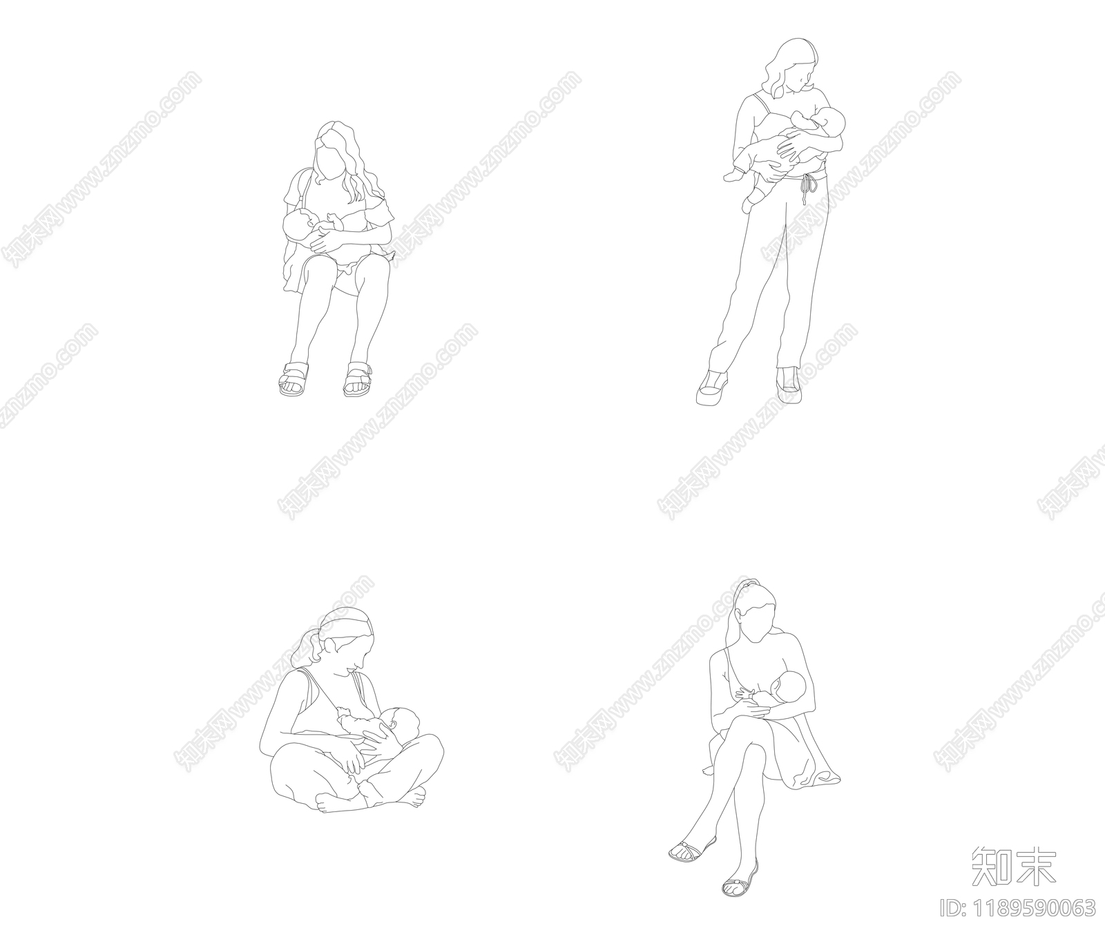 人物cad施工图下载【ID:1189590063】
