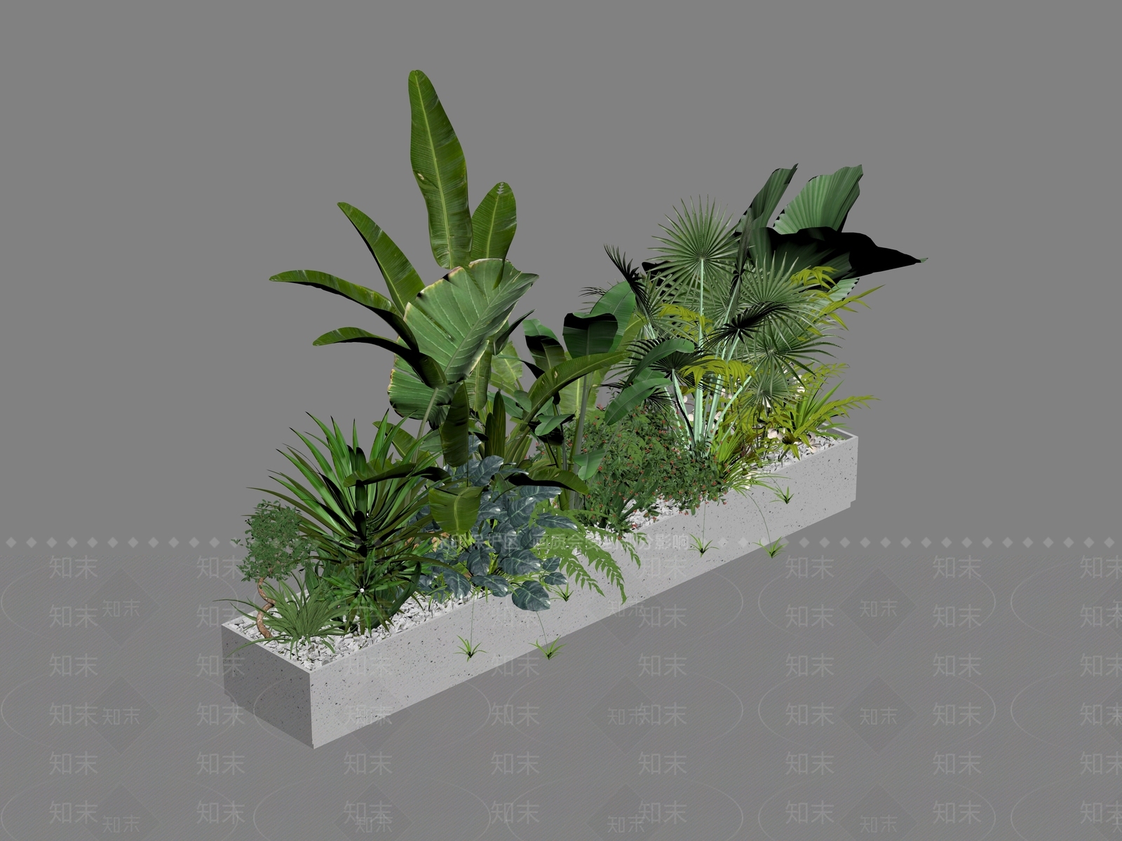 植物组合SU模型下载【ID:1189590373】
