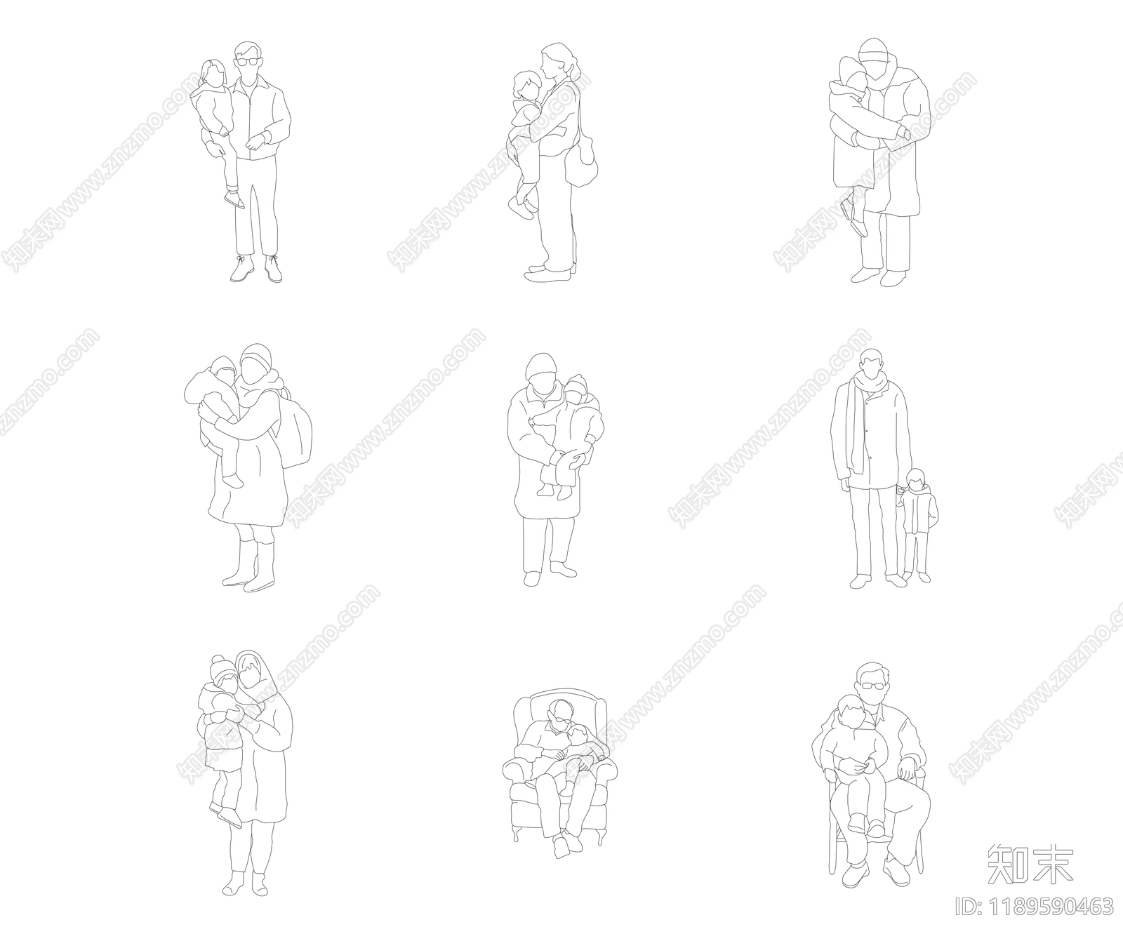 人物cad施工图下载【ID:1189590463】