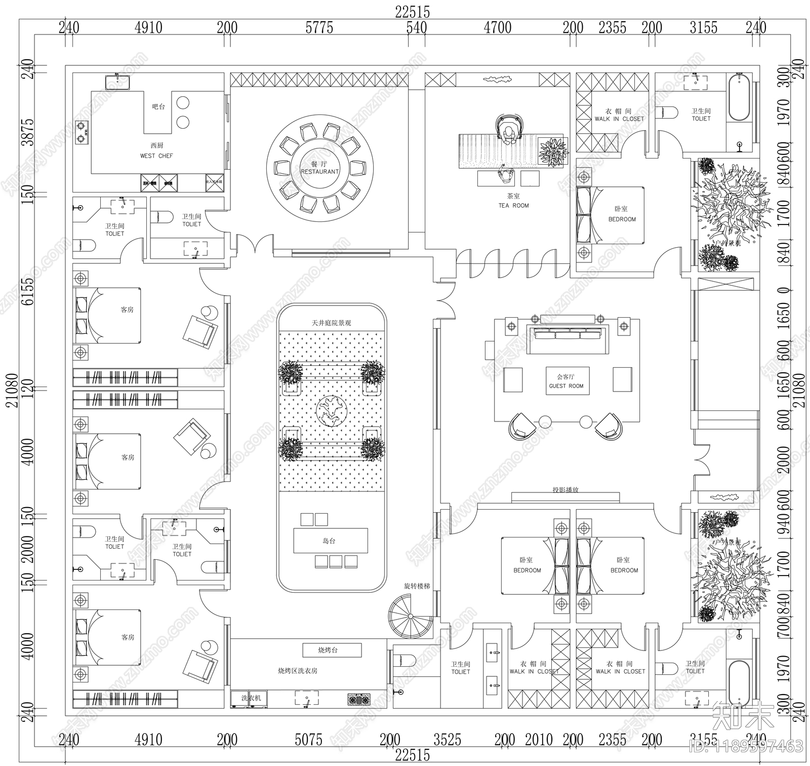 大平层施工图下载【ID:1189597463】