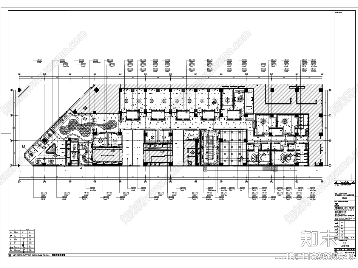 新中式现代其他餐饮空间cad施工图下载【ID:1189600840】