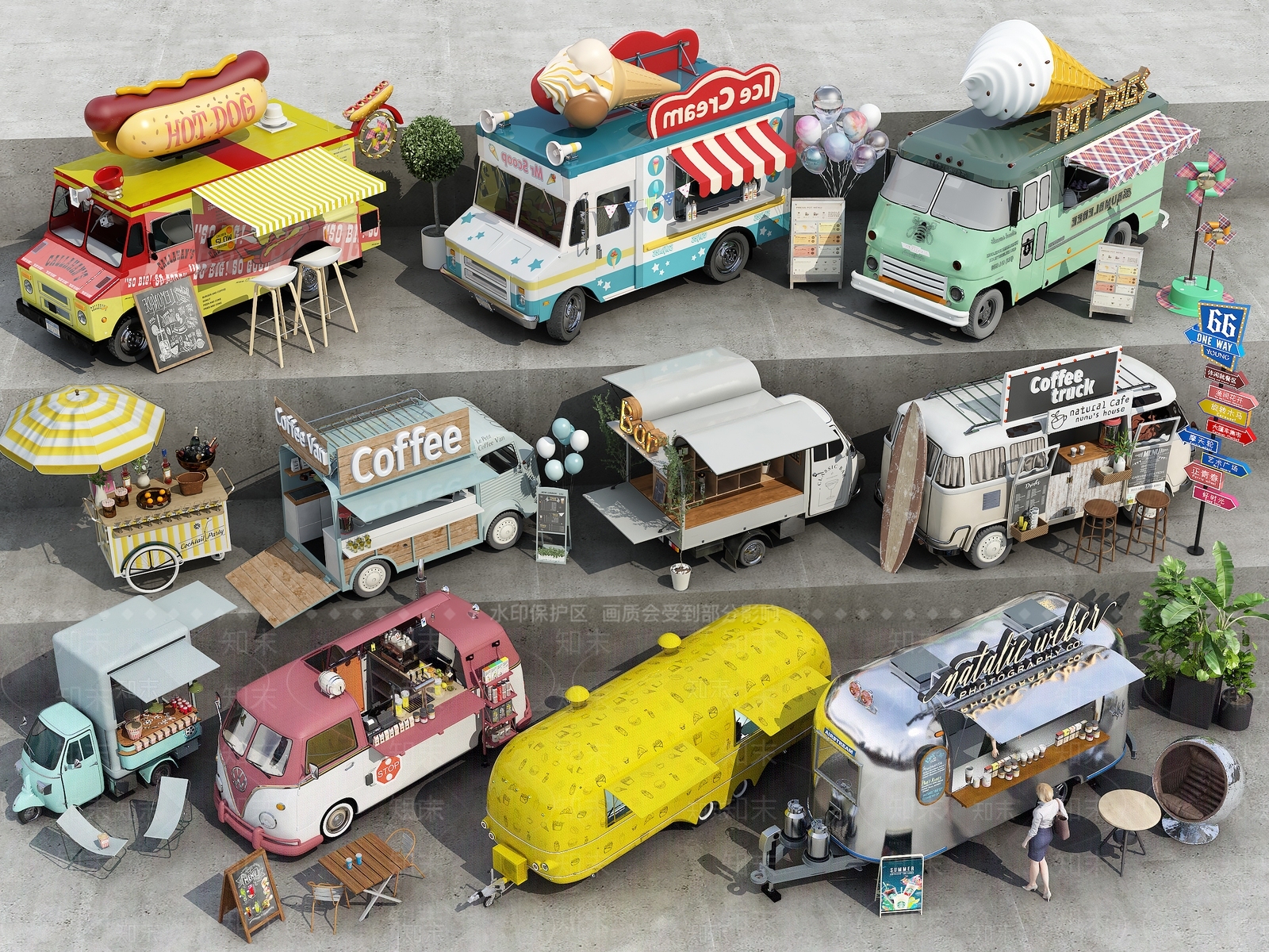 房车SU模型下载【ID:1189601718】