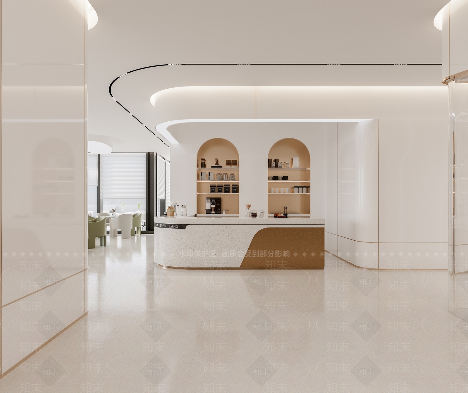 现代咖啡厅3D模型下载【ID:1215072498】