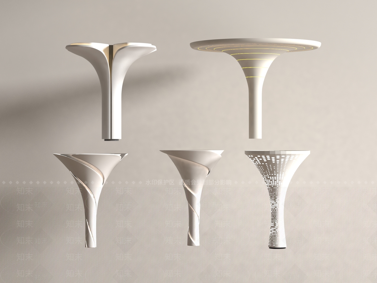 现代柱子3D模型下载【ID:1189602113】