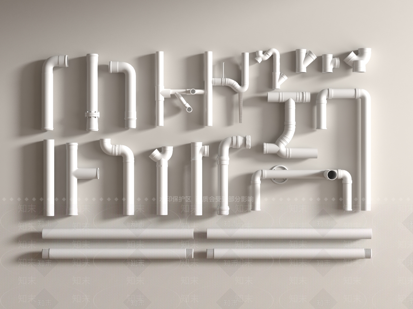 管道零件SU模型下载【ID:1189603123】