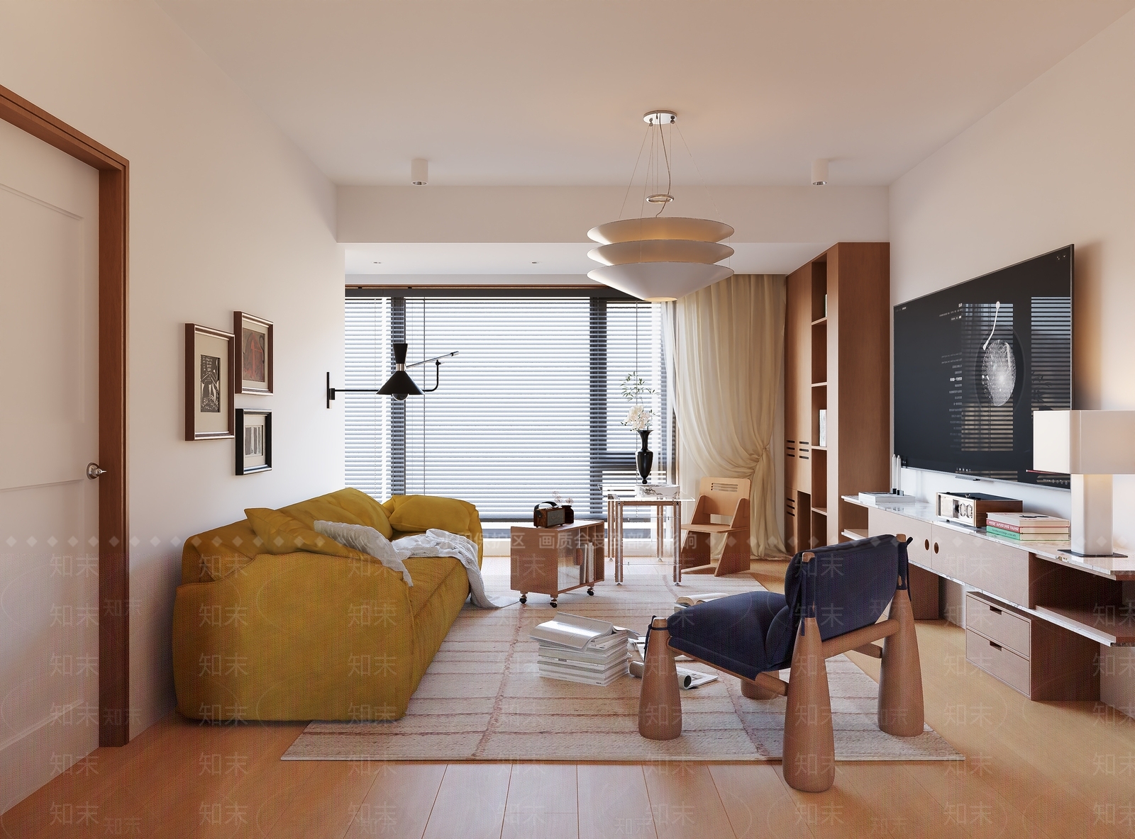 现代家居客厅SU模型下载【ID:1189622138】